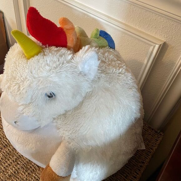 Squishable Unicorn Rainbow Plush Round Plush Unicorn - Picture 1 of 11